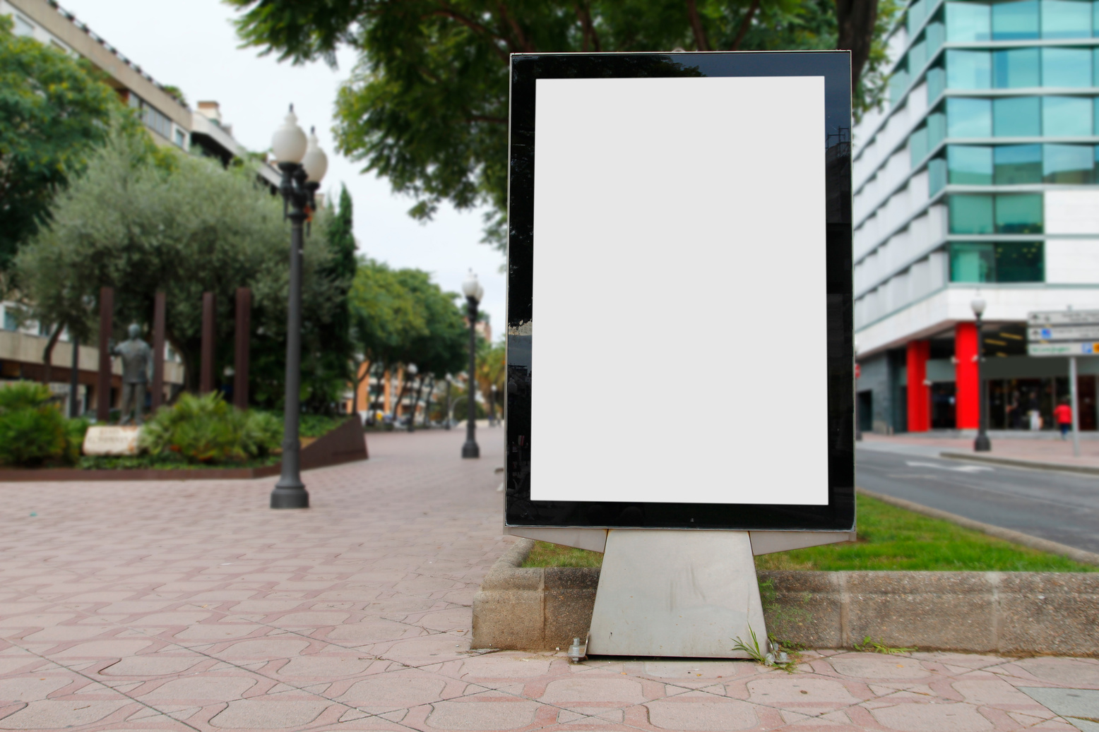 Blank Billboard Mockup on the Street